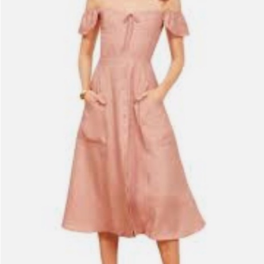 Reformation blush, Francis midi dress
